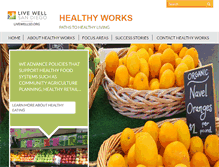 Tablet Screenshot of healthyworks.org